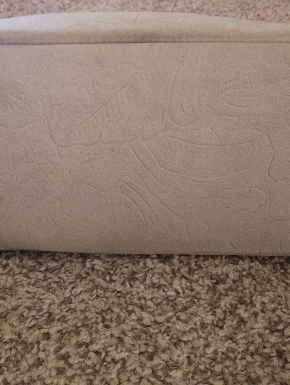 CEM Leather Tote Bag in Light Gray